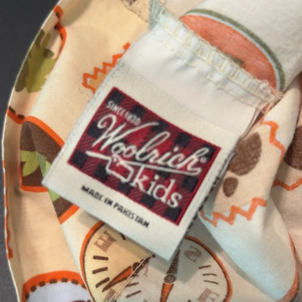 Vintage Woolrich kids 3pc Twin Sheet Set Nature Outdoor Camping Badge Bedding